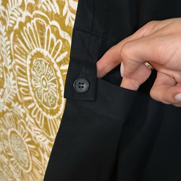 NWT The Range Structured Twill High Waist Cargo Pants in Black $350 size XS - Picture 7 of 14